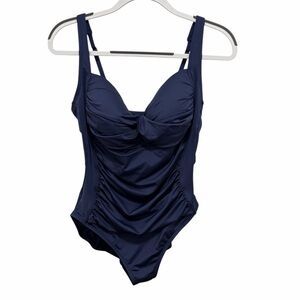 Sonnet Shores NWOT Navy Blue One Piece Swimsuit - Size 14